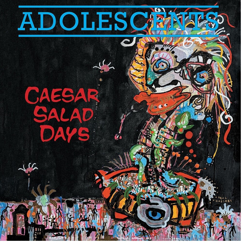 the album cover for Adolescents - Caesar Salad Days
