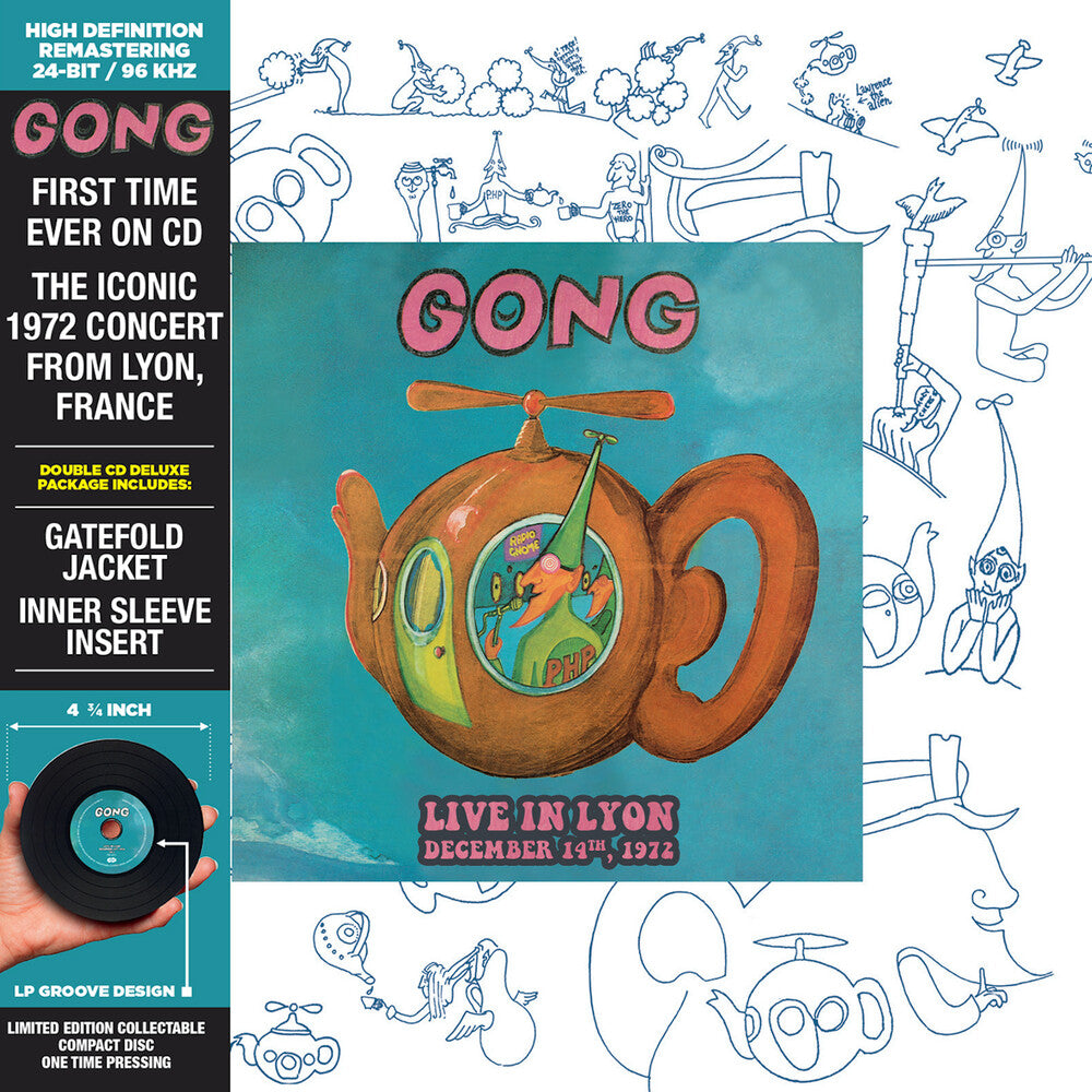 the album cover for Gong - Live In Lyon 1972 (Clcb) [Deluxe] [Limited Edition] [Remastered] (Spec)