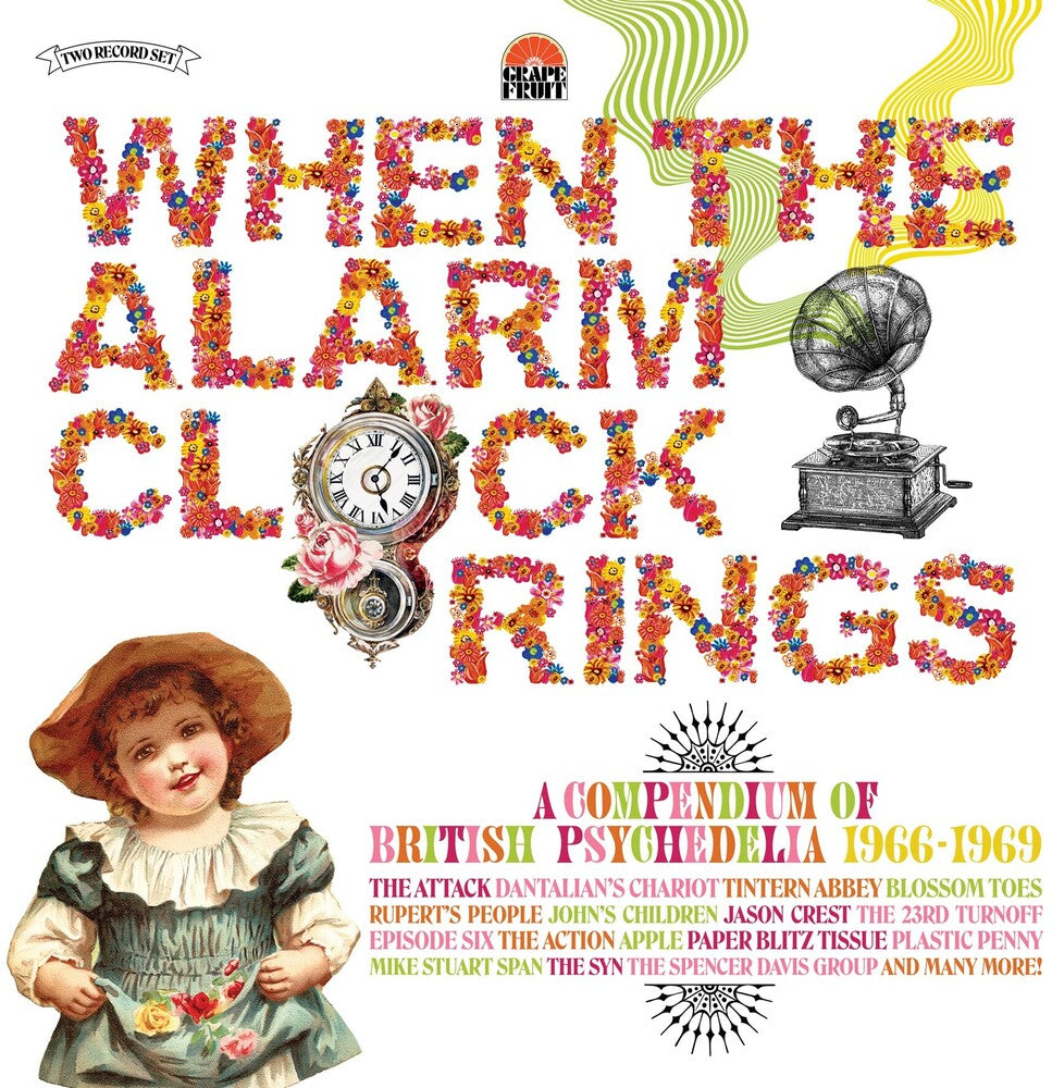 the album cover for When The Alarm Clock Rings: Compendium Of British - When The Alarm Clock Rings: Compendium Of British