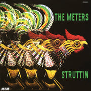 the album cover for The Meters - Struttin' - Blue (Blue) [Colored Vinyl]