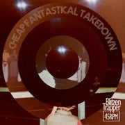 the album cover for Blitzen Trapper - Cheap Fantastical Takedown [Clear Vinyl] (Red) [Indie Exclusive]