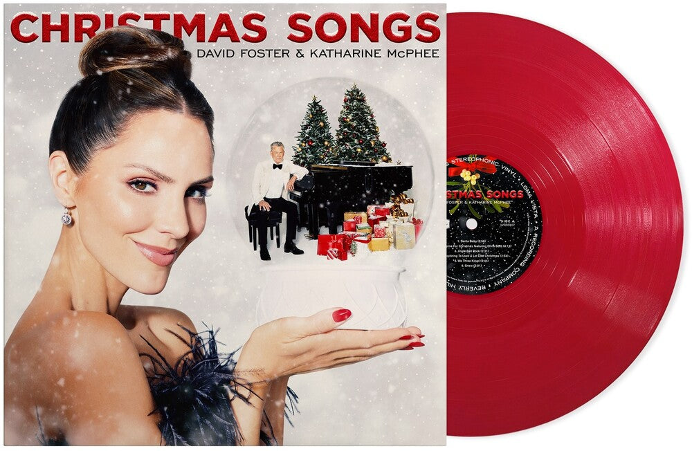 the album cover for David Foster &amp; Katharine McPhee - Christmas Songs [Rudolph Red LP]