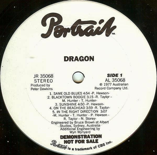 Dragon (5) : Dragon (LP, Album, Promo)