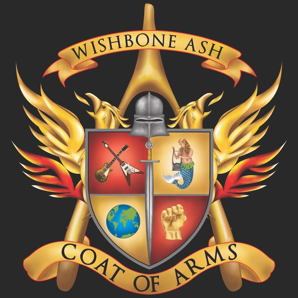 the album cover for Wishbone Ash - Coat Of Arms - Yellow [Colored Vinyl] (Ylw)