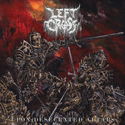 the album cover for Left Cross - Upon Desecrated Altars