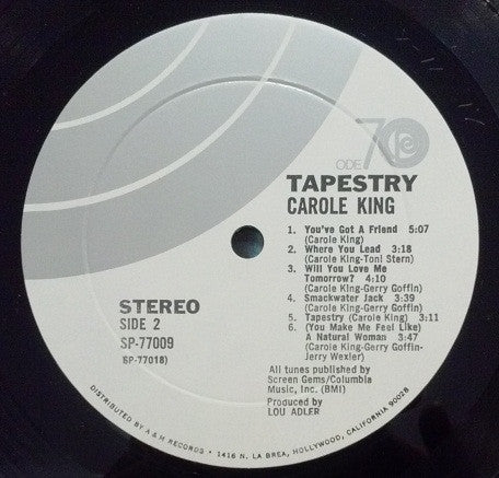 Carole King : Tapestry (LP, Album, Mon)