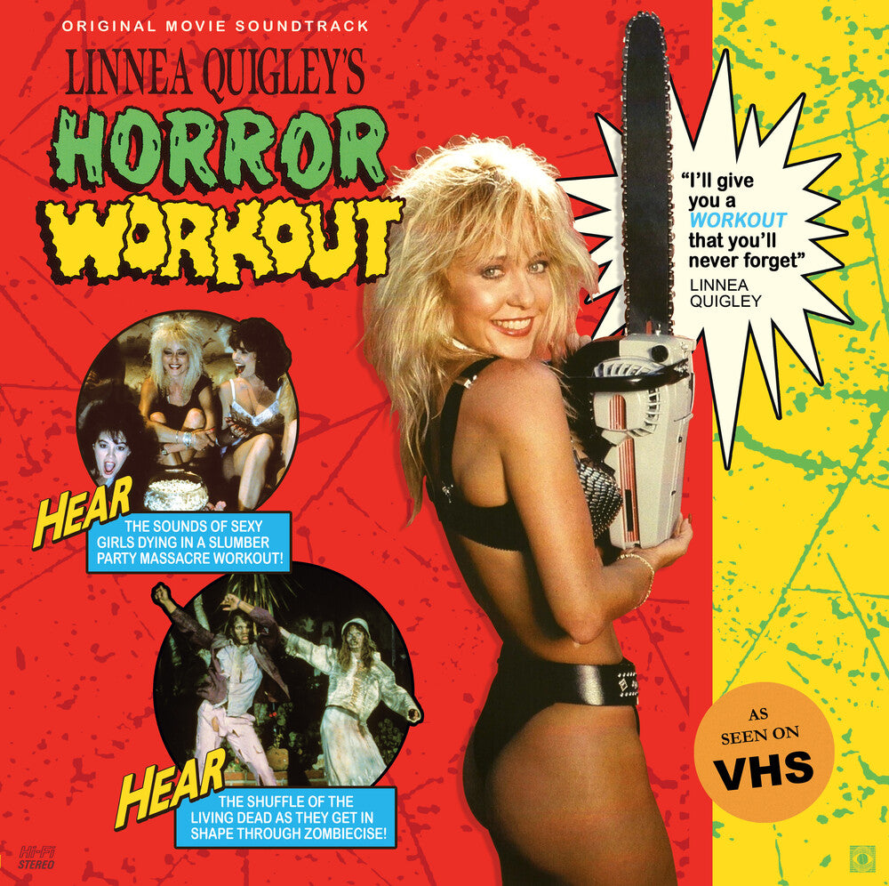the album cover for John Vulich  (Colv) - Linnea Quigley's Horror Workout [Colored Vinyl]
