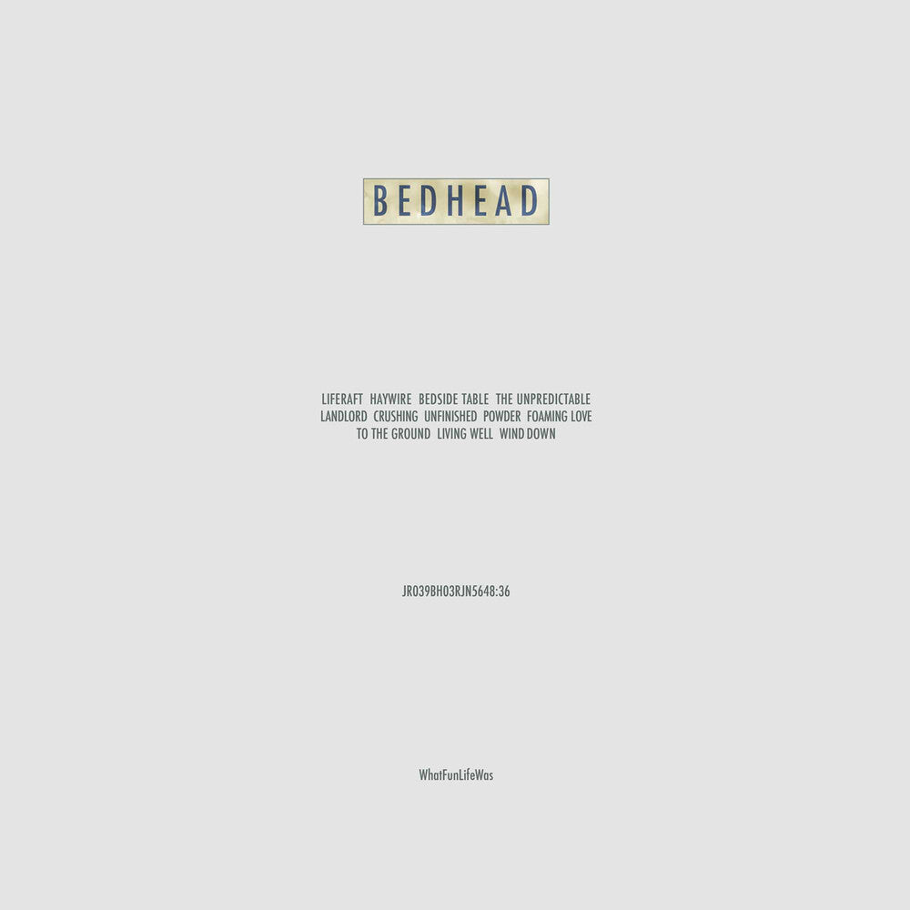 the album cover for Bedhead - Whatfunlifewas - Pink [Colored Vinyl] (Pnk)