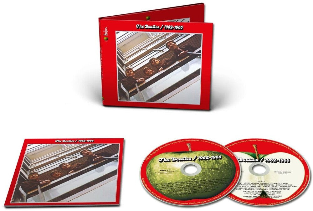 the album cover for The Beatles - 1962-1966 (The Red Album): 2023 Edition [2CD]