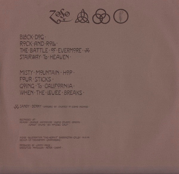 Led Zeppelin : Untitled (LP, Album, SP )