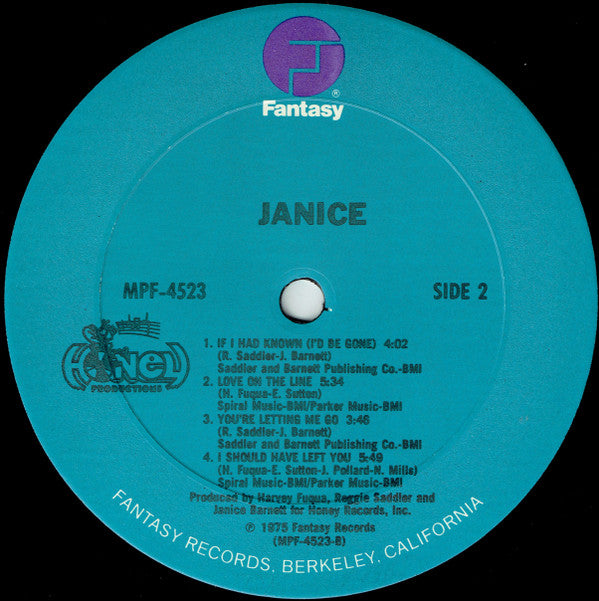 Janice (8) : Janice (LP, Album, RE)