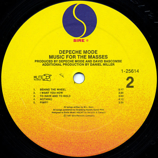 Depeche Mode : Music For The Masses (LP, Album, All)