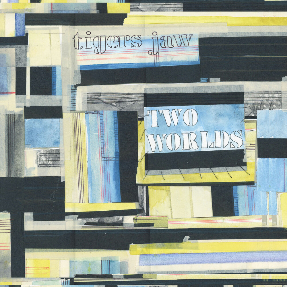 the album cover for Tigers Jaw - Two Worlds - Silver [Colored Vinyl] (Slv)
