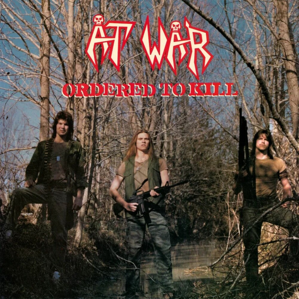 the album cover for At War - Ordered To Kill - Camouflage Splatter [Colored Vinyl]