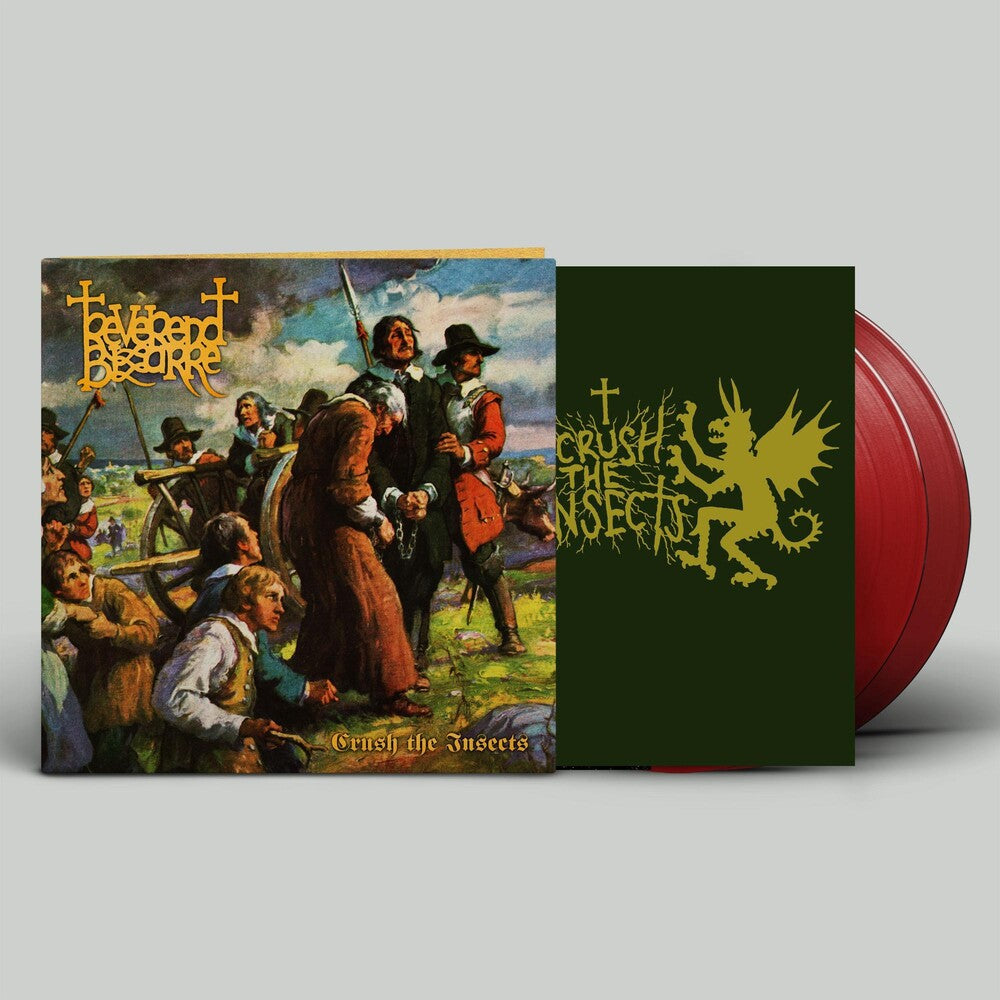 the album cover for Reverend Bizarre - Ii: Crush The Insects [Clear Vinyl] (Red)