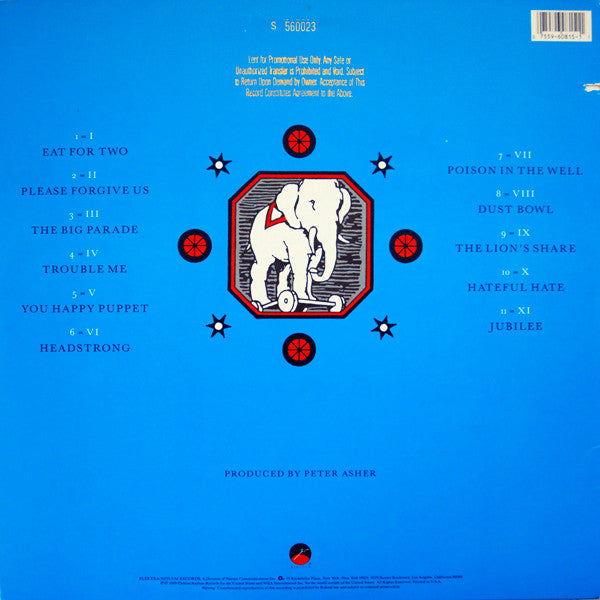 10,000 Maniacs : Blind Man's Zoo (LP, Album, Promo, SP )