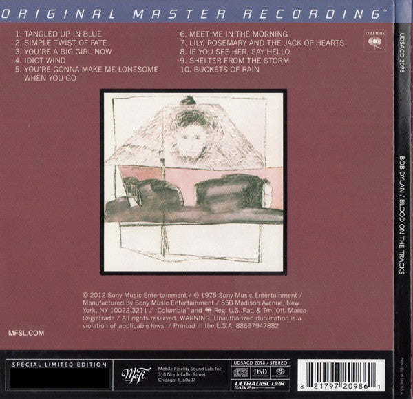 Bob Dylan : Blood On The Tracks (SACD, Hybrid, Album, Ltd, Num, RE, RM)