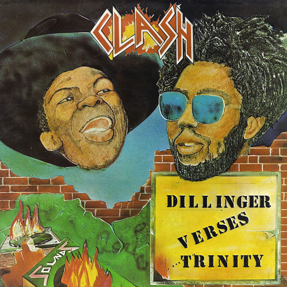the album cover for Dillinger Verses Trinity - Clash [Colored Vinyl] (Red)