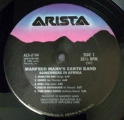 Manfred Mann's Earth Band : Somewhere In Afrika (LP, Album, Club)