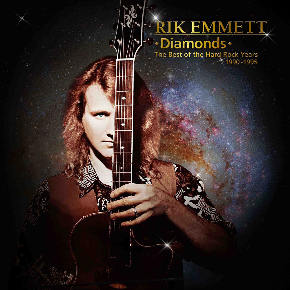 the album cover for Rik Emmett - Diamonds - The Best Of The Hard Rock Years 1990-95
