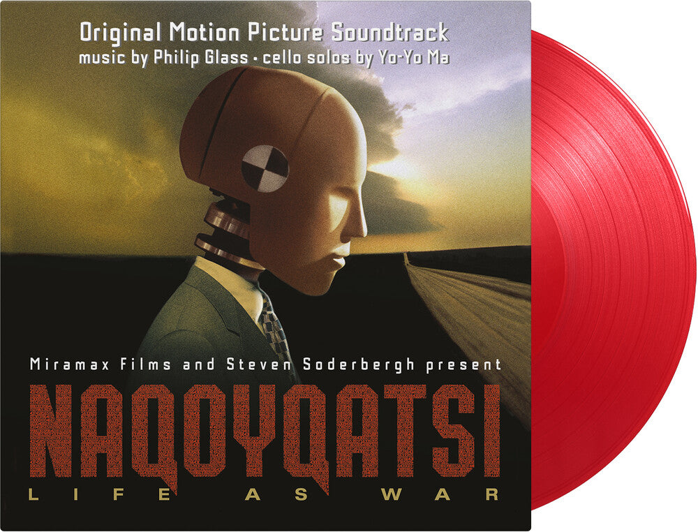 the album cover for Philip Glass  / Ma,Yo-Yo (Colv) (Gate) (Ltd) (Ogv) - Naqoyqatsi: Life As War - O.S.T. [Colored Vinyl] (Gate)