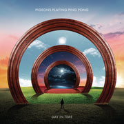 the album cover for Pigeons Playing Ping Pong - Day In Time - Black Galaxy [Colored Vinyl]