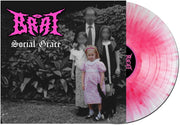 the album cover for Brat - Social Grace [White w/ Pink Splatter LP]