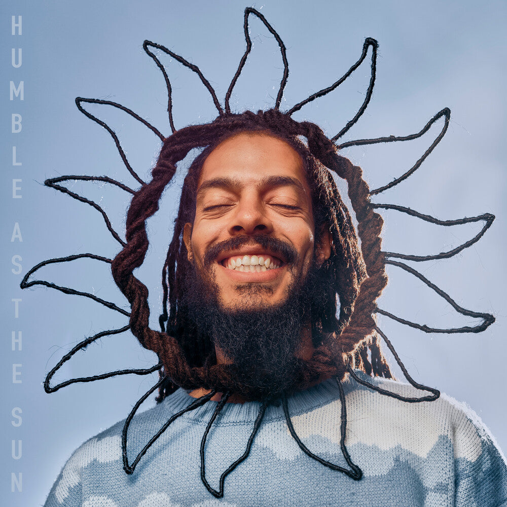 the album cover for Bob Vylan - Humble As The Sun (Blue) [Colored Vinyl] [Limited Edition] (Wht) (Uk)