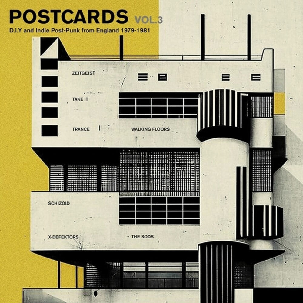 the album cover for Postcards 3: Diy & Indie Post-Punk From / Var - Postcards 3: Diy & Indie Post-Punk From / Var