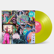 the album cover for Wine Lips - Super Mega Ultra [Indie Exclusive Electric Yellow LP]