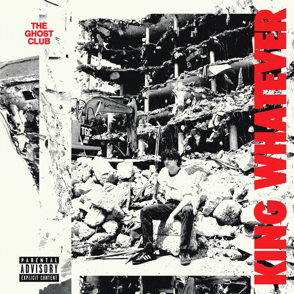 the album cover for The Ghost Club - King Whatever [Colored Vinyl] [180 Gram] (Red) (Wht)