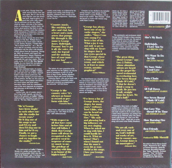 George Jones (2) : Ladies' Choice (LP, Album)