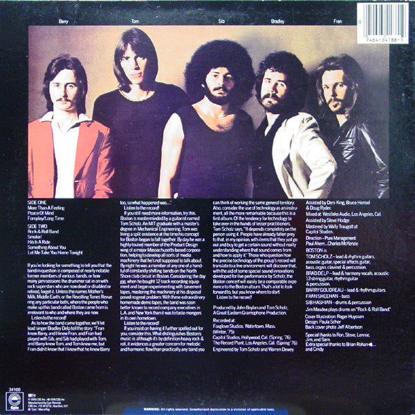 Boston : Boston (LP, Album, RE, Car)