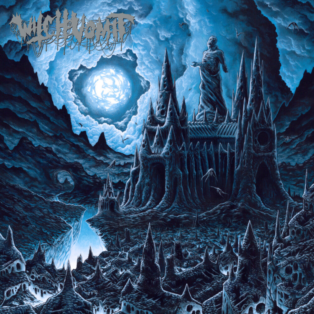the album cover for Witch Vomit - Funeral Sanctum (Blue) [Colored Vinyl] [Limited Edition] (Post)