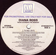 Diana Ross : Diana Extended / The Remixes (LP, Comp, Promo)