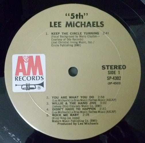 Lee Michaels : 5th (LP, Album, Mon)