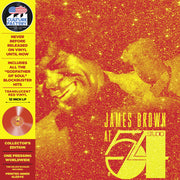 the album cover for James Brown - At Studio 54 New York City [Colored Vinyl] [Deluxe] [Limited Edition]
