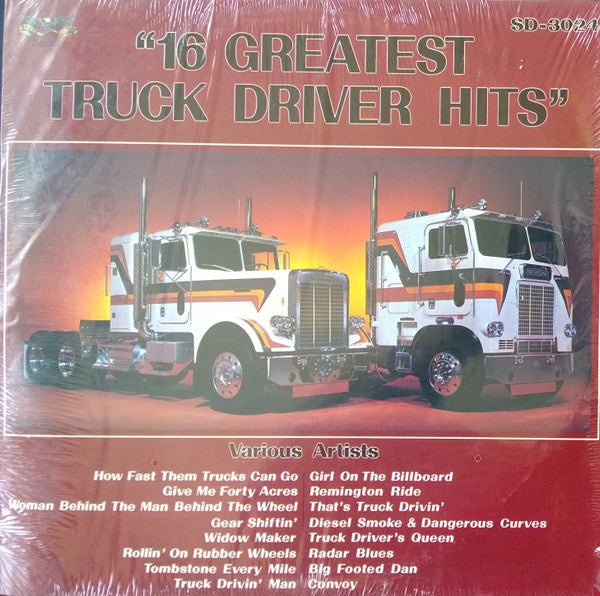 Various : 16 Greatest Truck Driver Hits (LP, Comp)