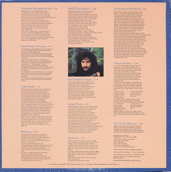 Cat Stevens : Tea For The Tillerman (LP, Album, RE, Mon)