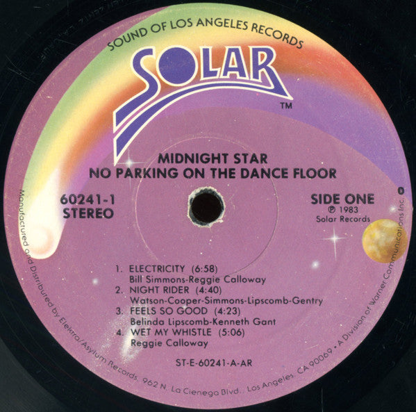 Midnight Star : No Parking On The Dance Floor (LP, Album, AR,)
