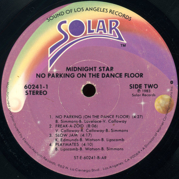 Midnight Star : No Parking On The Dance Floor (LP, Album, AR,)