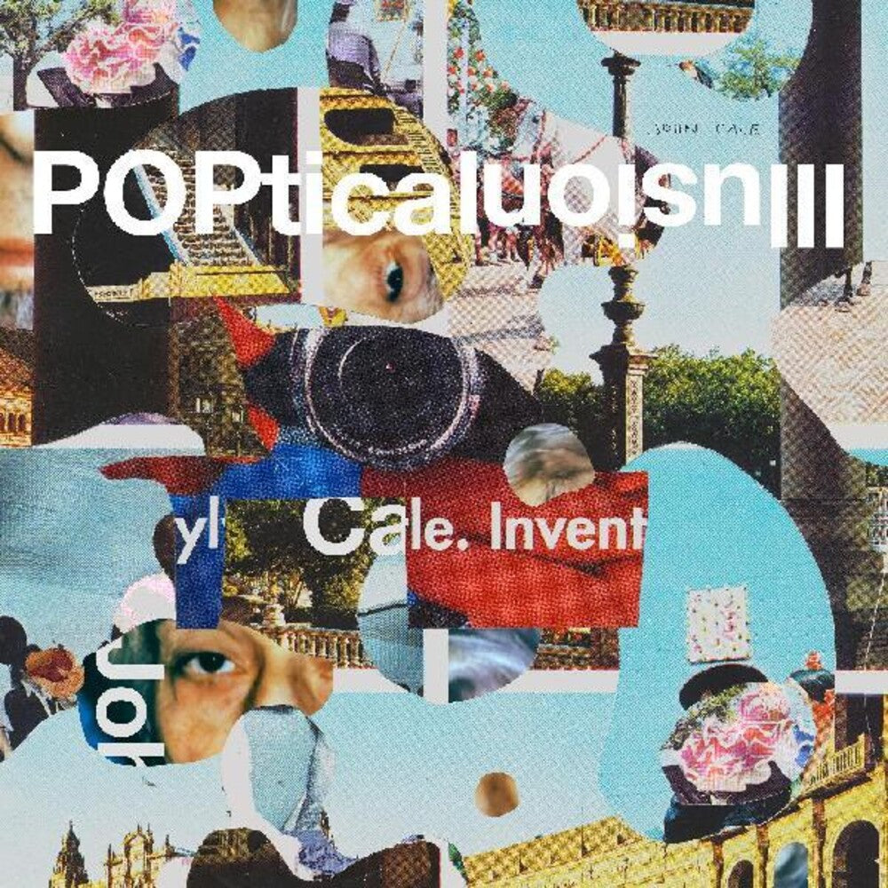 the album cover for John Cale - Poptical Illusion [Indie Exclusive Translucent Orange Vinyl] [download]