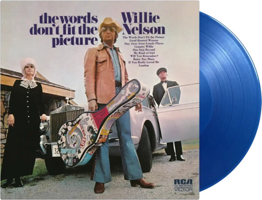 the album cover for Willie Nelson - Words Don't Fit The Picture (Blue) [Colored Vinyl] [Limited Edition]