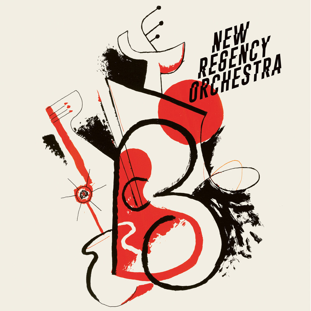 the album cover for New Regency Orchestra - New Regency Orchestra [Indie Exclusive] [Colored Vinyl] (Red)