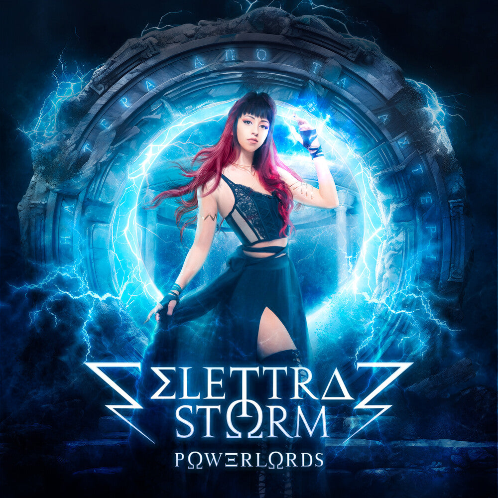 the album cover for Elettra Storm - Powerlords (Blue) [Colored Vinyl] [Limited Edition]