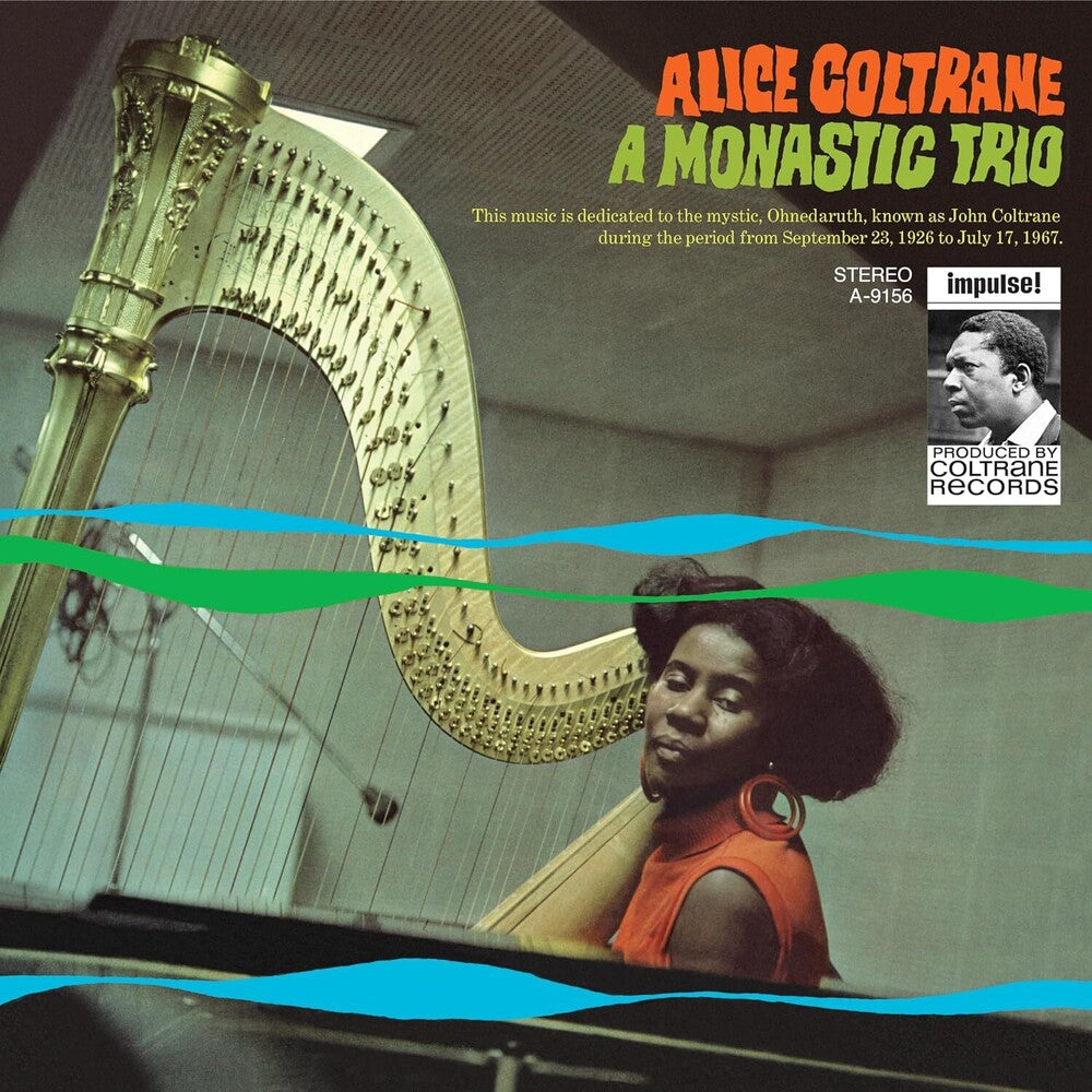 the album cover for Alice Coltrane - Monastic Trio (Verve By Request Series)