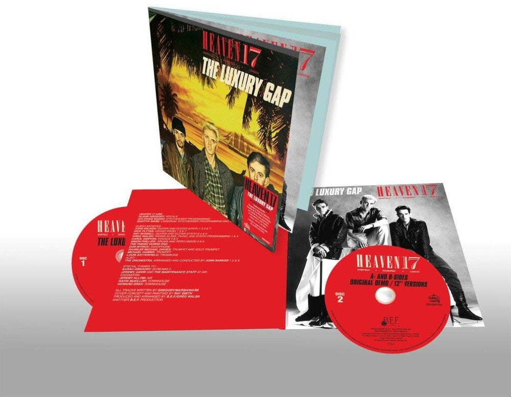 the album cover for Heaven 17 - Luxury Gap - Deluxe Gatefold [Deluxe] (Gate) (Uk)