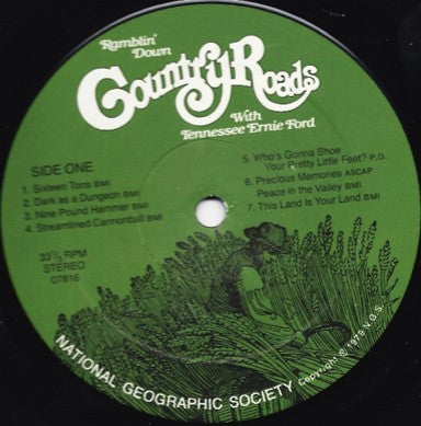 Tennessee Ernie Ford : Ramblin' Down Country Roads With Tennessee Ernie Ford (LP, Album, Gat)