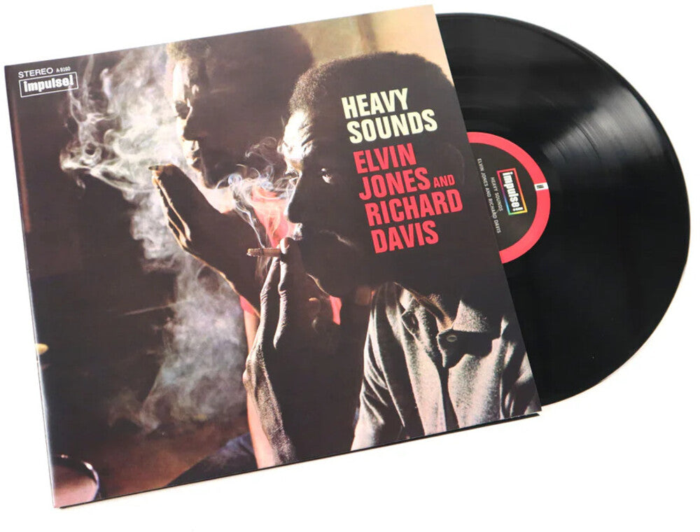 the album cover for Elvin Jones  / Davis,Richard - Heavy Sounds (Verve By Request Series)