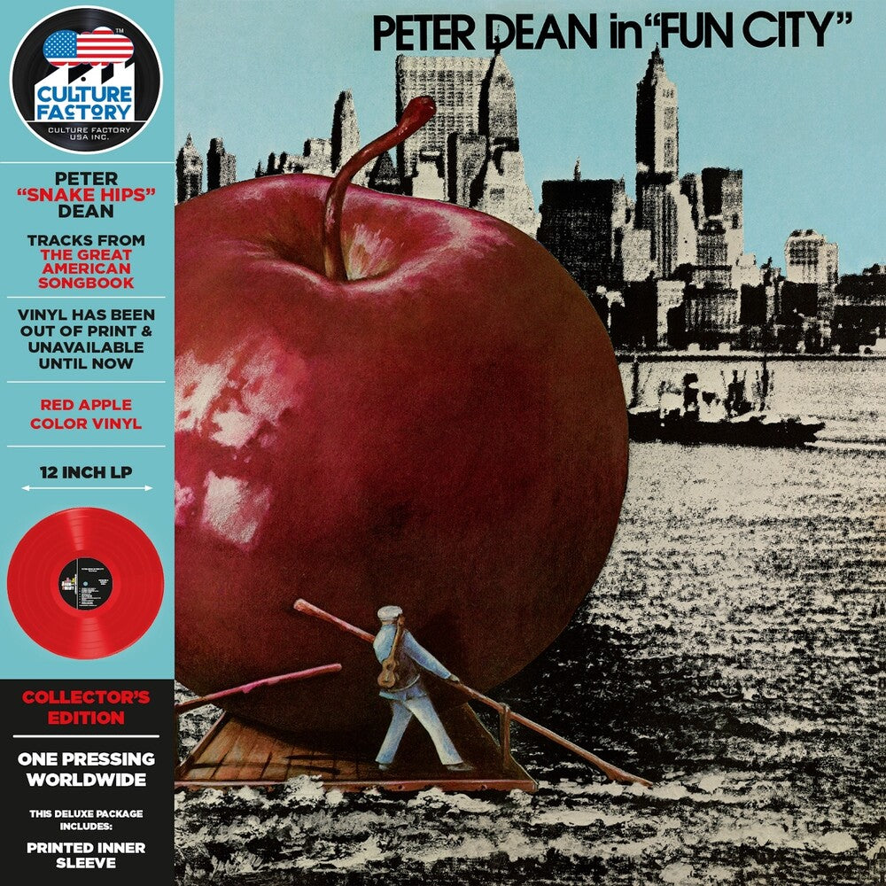 the album cover for Peter Dean - Peter Dean In Fun City [Colored Vinyl] [Deluxe] [Limited Edition] (Red)
